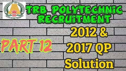 TRB ece question paper/trb ece preparation/trb ece polytechnic study materials/trb ece 2017/trb ece