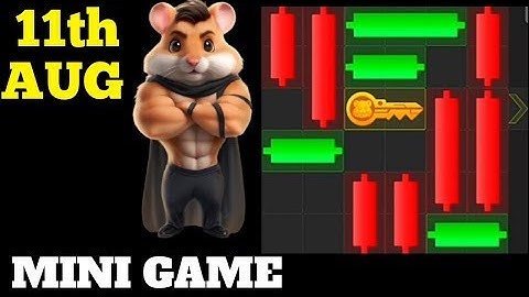 11 August mini game puzzle solved Hamster Kombat    Mini Game Made Easy! Hamster Kombat  Take 🗝Key