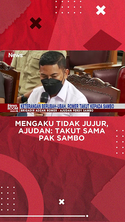 Mengaku Tidak Jujur, Ajudan: Takut Sama Pak Sambo #shorts