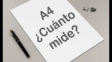 ¿Cuántos cm hay en una hoja A4?