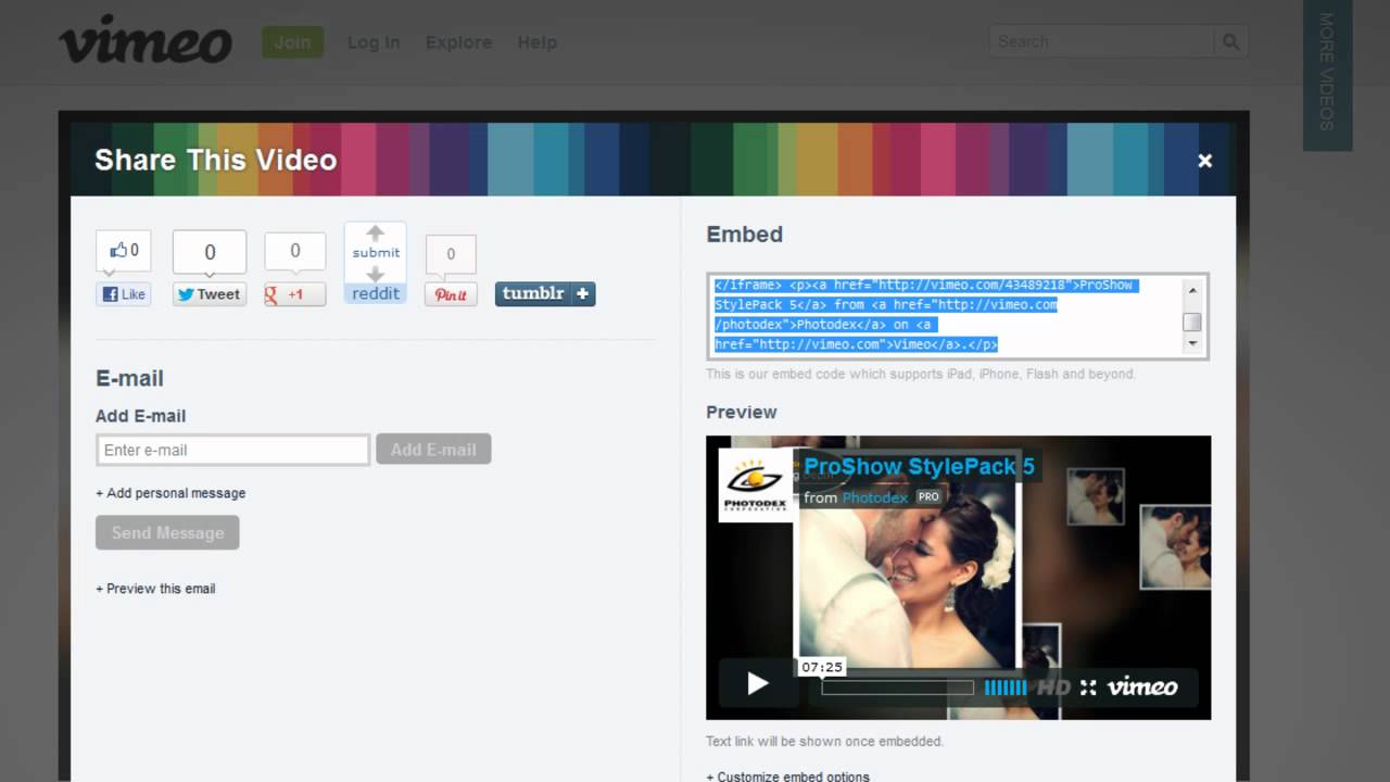 How To Embed a ProShow Slideshow on Your Blog or site YouTube