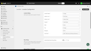 Set Up Locations For Store Pickup & Local Delivery