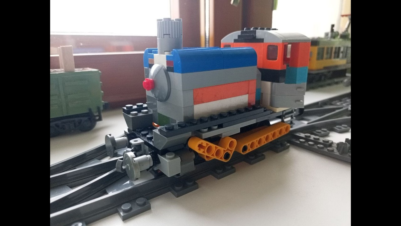 Лего-самоделки. Танк-паровоз. Вагон-самоделка.