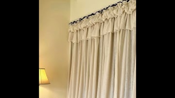 The Curtain Style Designers Use to Hide Curtain Tracks #homedecor #hugmoom #home #interiordesign