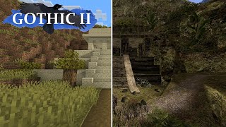 Minecraft Gothic 2 / Reliky Budowniczych + Biblioteka  / Building Relics + Library