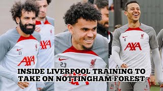 INSIDE LIVERPOOL TRAINING TO TAKE ON NOTTINGHAM FOREST | Skills, Touches, Rondos, Pictured HD