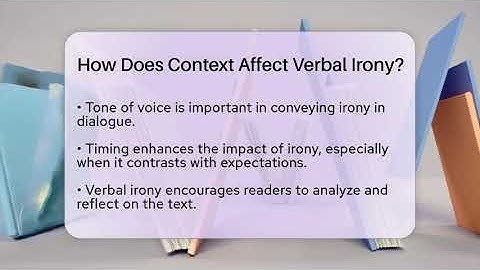 How Does Context Affect Verbal Irony? - The Prose Path