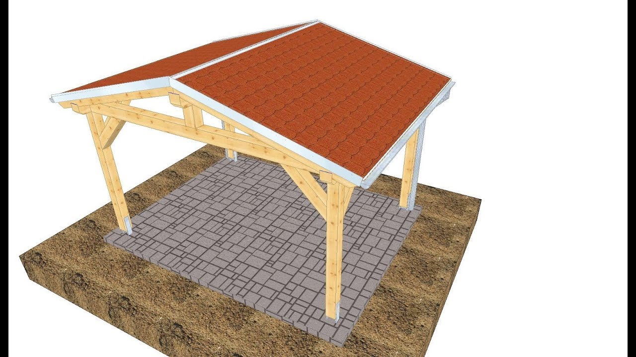 Holztechnik Latzsch Gmbh Ueberdachung Freistehend Aus Holz Youtube