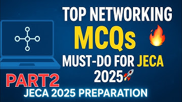 JECA 2025 | Important Networking MCQs 🔥 | Top Network Questions for JECA Exam | JECA Preparation