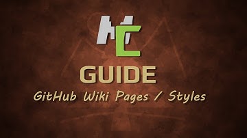 MCreator Guides: GitHub Wiki Styles