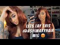 REDDISH BROWN 13X4 LACE WIG TUTORIAL | FT. @AshimaryHair