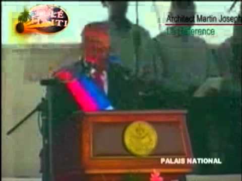 Investiture De Michel Joseph Martelly - Discours De Circonstance "haiti news"