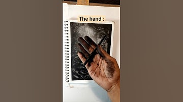 magic of charcoal . charcoal drawing process.how to draw with charcoal. landscape charcoal drawing