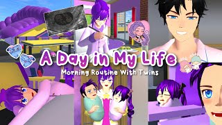 A Day in My Life 😈💜 K-POP DEMON HUNTER Rumi Morning Routine || Sakura School Simulator 