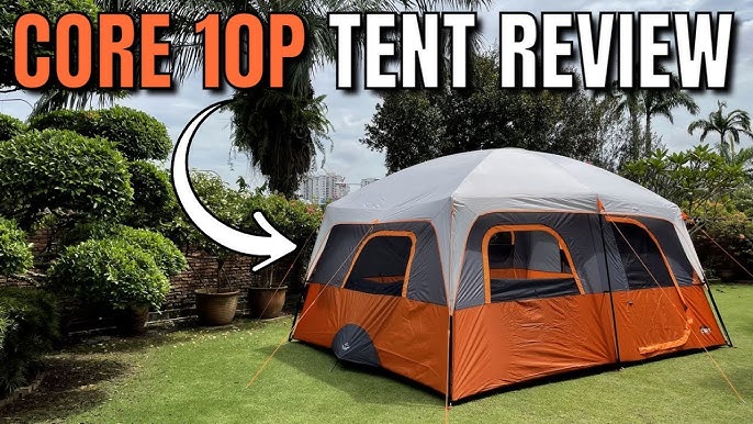 CORE® Equipment 12 Person Straight Wall Cabin Tent 16' x 11' 