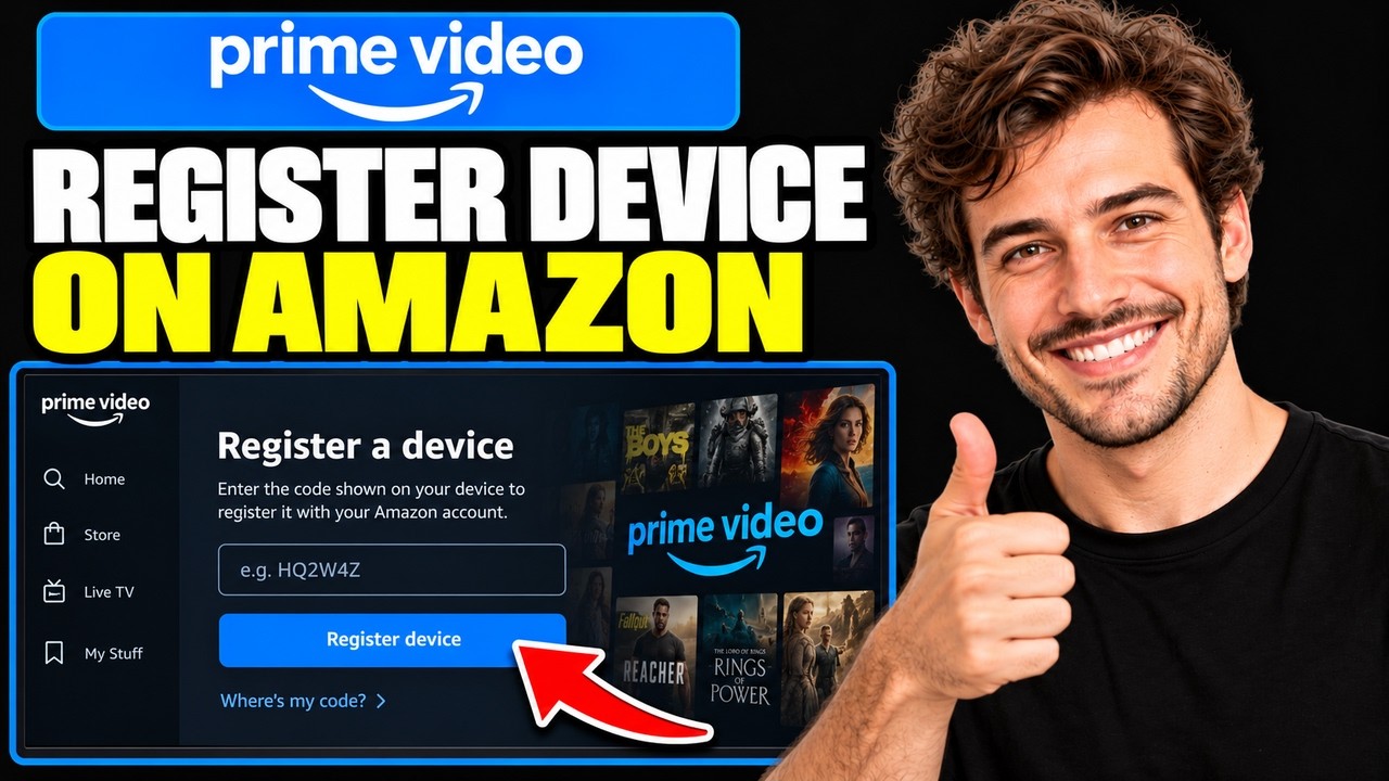How To Register A Device On Amazon Prime Video (Full Tutorial) - YouTube