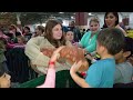 Petting a Baby T-Rex