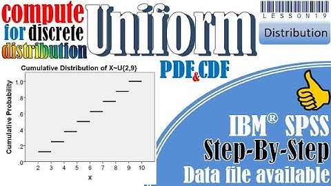 Discrete Uniform Distribution in SPSS