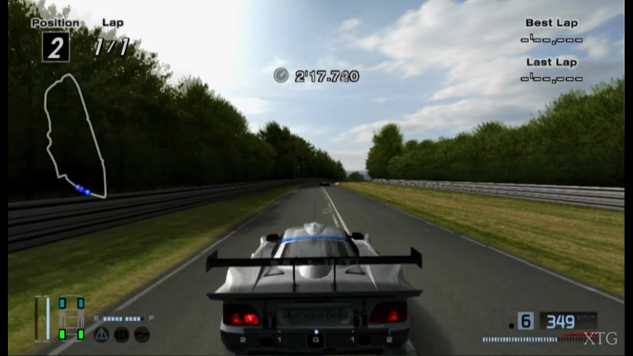 [#24] Gran Turismo 4 - Mercedes-Benz CLK-GTR Race Car HD PS2 Gameplay