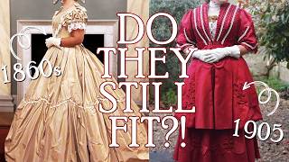 Do My Historical Costumes Still Fit? (1860s Ball Gown + Edwardian Suit)