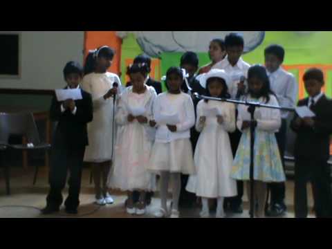 Hindi Christian Song  Neele Asuma by  Children  SDA Church Manchester