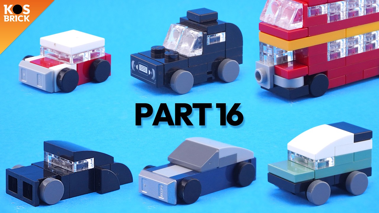 Lego British Cars City Mini Vehicles - Part 16 (Tutorial)
