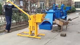 compressed earth soil clay lego brick making machine for sale