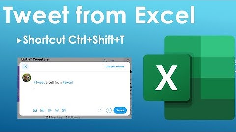 tweet a cell from Excel