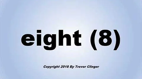 How To Pronounce eight (8) In English Correctly