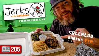 Jerks Of The Caribbean, Jerk Chicken & Callaloo Greens | Fredericksburg | ADV 205