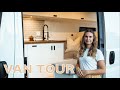 Van tour  unique design with ulounge and secret second bed  luxury campervan  sleeps 4