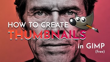 How to make YouTube Thumbnails in GIMP (Gimp Tutorial) (Free Photo Editor)