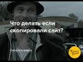 Что делать если сайт скопировали?