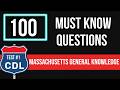 Massachusetts CDL General Knowledge Test 2026 | CDL General Knowledge Questions and Answers
