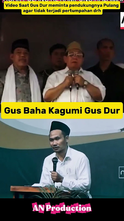 Gus Baha Admires Gus Dur Because of This #gusbaha #gusdur #shorts