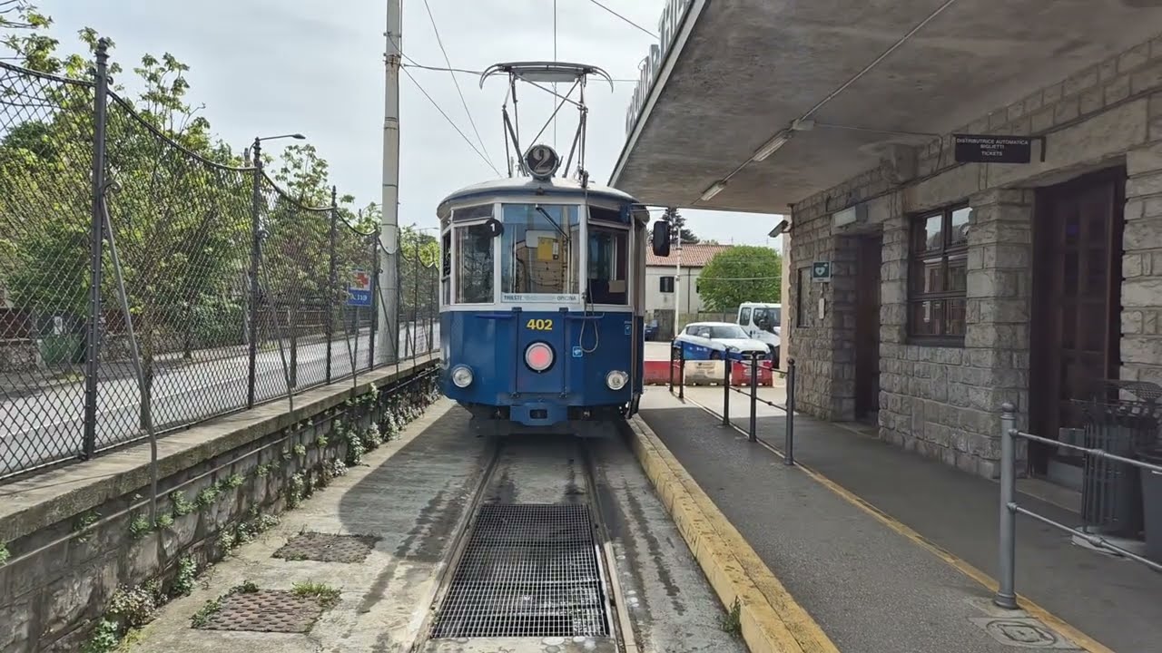 Strassenbahnfahrt Triest-Piazza Dalmatia nach Villa Opicina