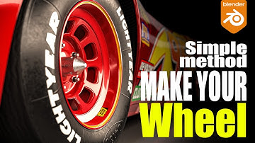 NASCAR-wielmodellering || Blender speedrun