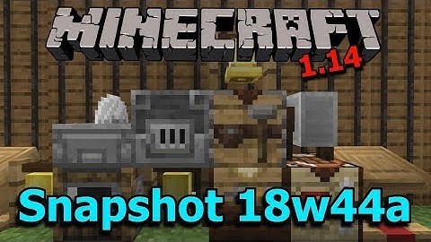 Minecraft 1.14 Snapshot 18w44a- New Crafting Blocks, New Cats, Colored Text!