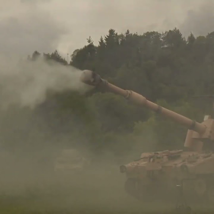 Paladin tank Firing gun #paladin #tank #shooting #sound