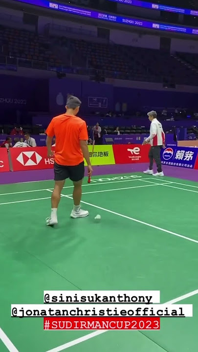 #badminton #indonesia #ginting #jonathan #training #sudirmancup
