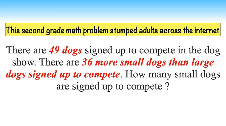 This second grade math problem stumped adults across the internet || Viral Math Problem