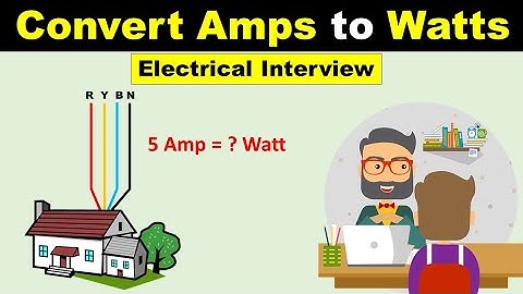 How to convert Amp to Watt in 1 phase and 3 phase system || amp to watt || @ElectricalTechnician