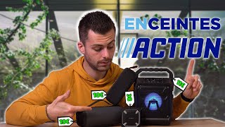 Je teste 4 ENCEINTES BLUETOOTH de chez ACTION à moins de 20€