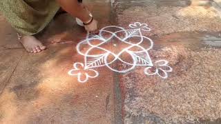 Chithirai Masam Friday Easy Rangoli 3*1 வெள்ளி கிழமை வாசலில் இந்த கோலத்தை போடுங்க