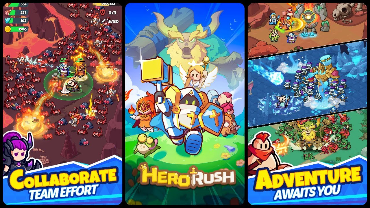 Hero Rush: Adventure Game Gameplay Android Mobile