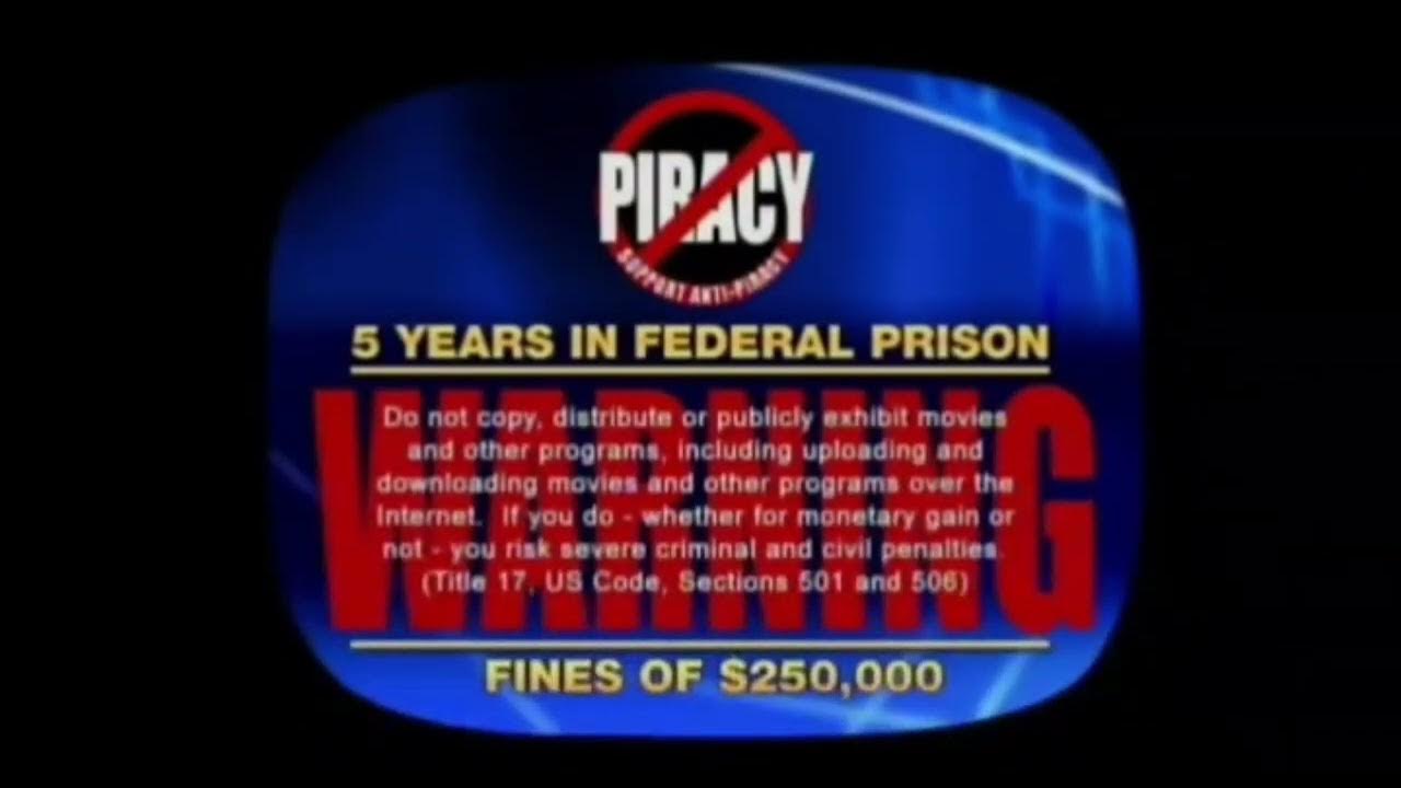 Fbi Anti Piracy Warning Screen Warner Home Video Logo On Tv Youtube