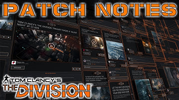The Division Patch Notes 22/3/2016