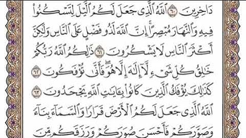 سورة غافر الشيخ ياسر الدوسري صفحة ٤٧٤