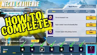 Mecha Challenge New Event in PUBG MOBILE.How to Complete Week Missions in Mecha Challenge New Event