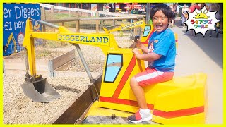 ライアンがはたらく車に乗れるテーマパークDiggerland に行ってきたよ！